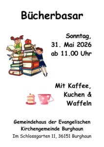 Plakat Bücherbasar 26.05.24 Din A 4-1